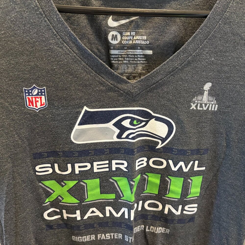 Nike Seahawks Super Bowl T shirt Women's M